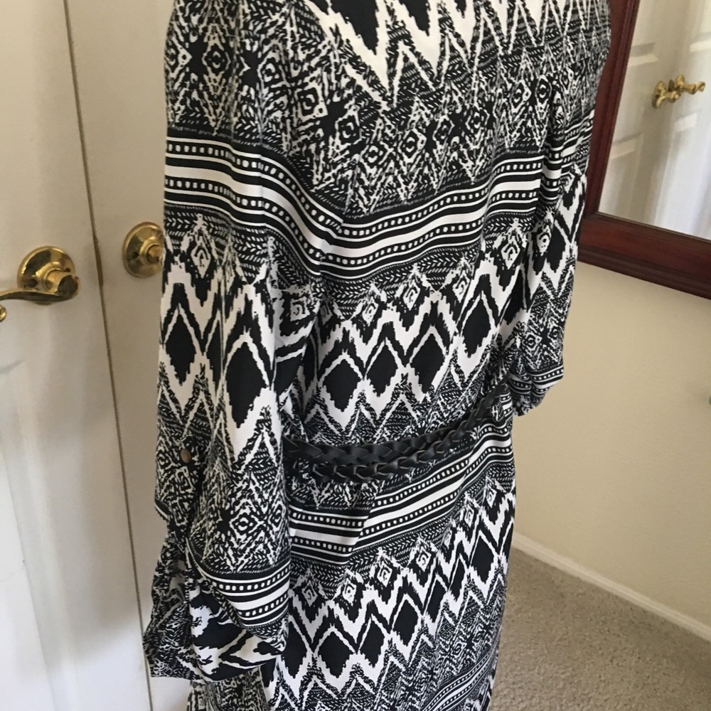 Indulge dress black & white polyester patterned L - Picture 5 of 6